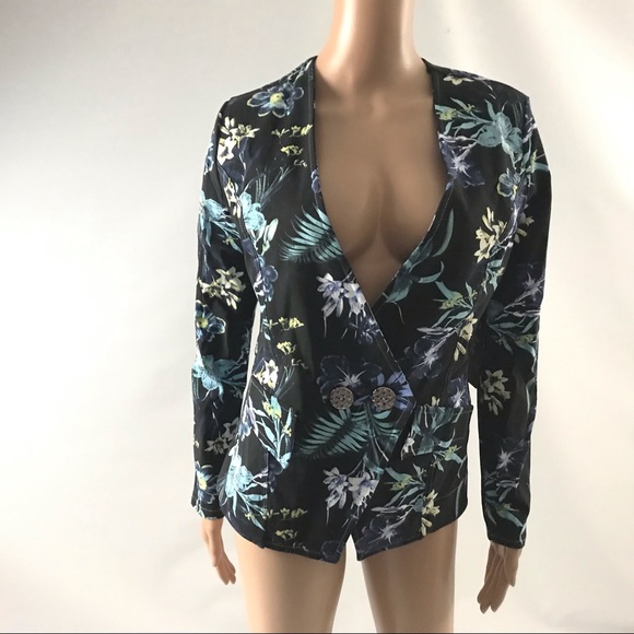 Artex Fashions Women’s Blazer Top Size S Blue - Picture 1 of 7